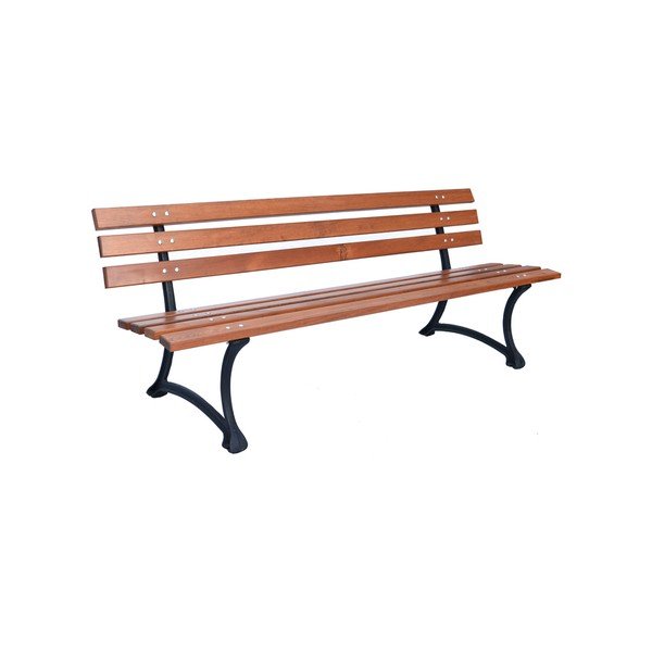 Градинска пейка от масивно дърво в естествен цвят – Rojaplast-image-2