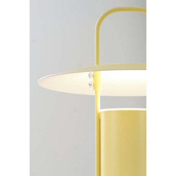 Жълта метална LED затъмняваща се настолна лампа (височина 24 cm) Venna – Jotex-image-3