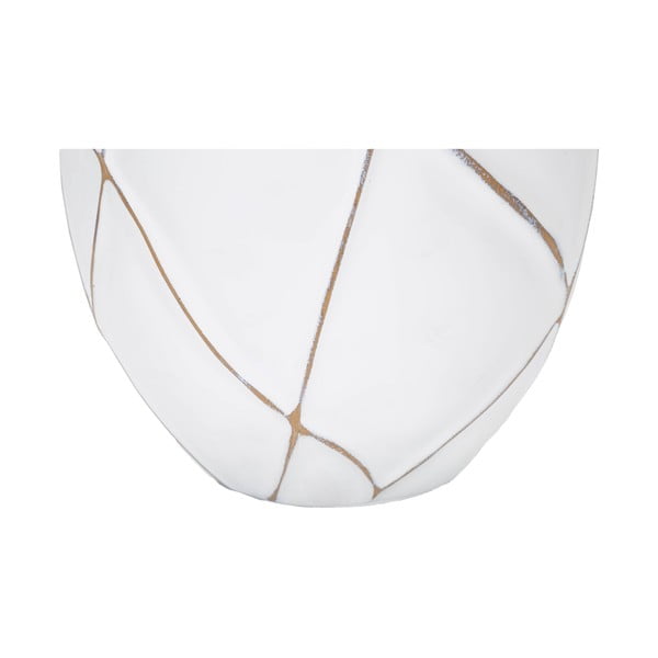 Настолна лампа с текстилен абажур в бяло и кремаво (височина 60 cm) Lines - Mauro Ferretti-image-4