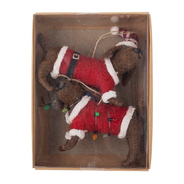 Вълнени Коледни украси в комплект от 2 бр. 12 cm Monty – Bloomingville-image-3