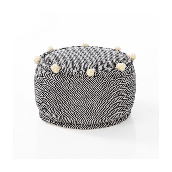 Черно-бяла табуретка Canazei – Tomasucci