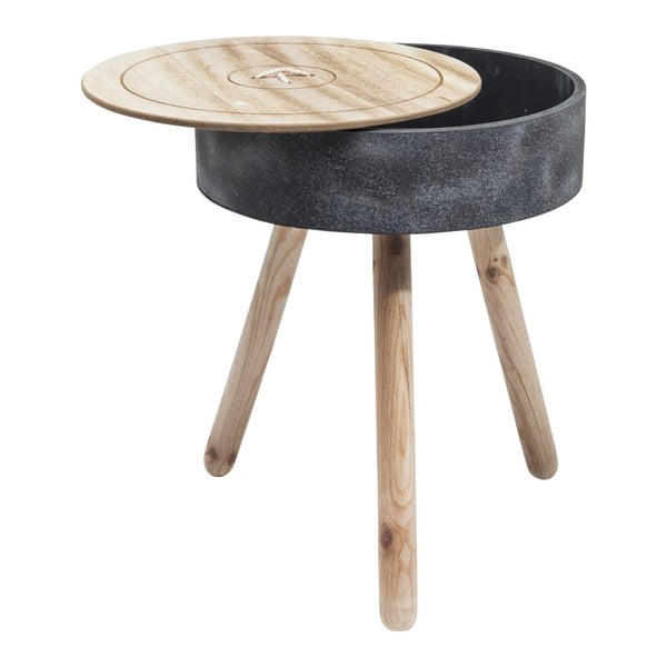 Odkládací stolek s úložným prostorem Kare Design Button
