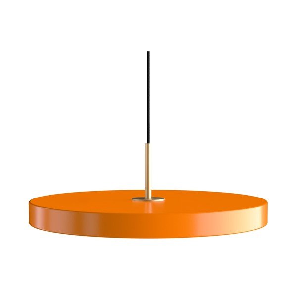 Оранжево LED висящо осветително тяло с метален абажур ø 43 cm Asteria Medium – UMAGE