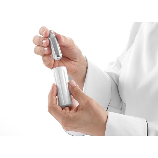 Бяла алуминиева бутилка за бита сметана , 500 ml Kitchen Line - Hendi-image-2