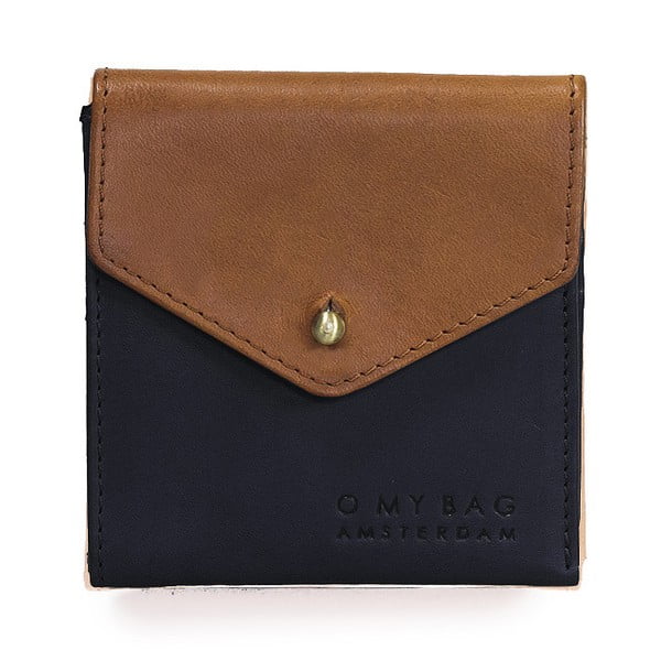 Hnědočerná kožená peněženka O My Bag Georgies