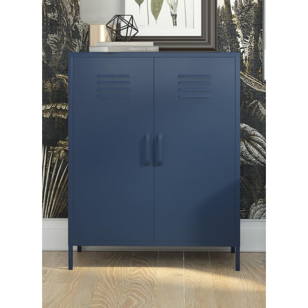 Син метален шкаф 80x102 cm Bradford - Queer Eye-image-1