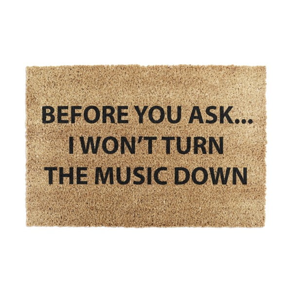 Изтривалка от кокосови влакна 40x60 cm Loud Music – Artsy Doormats