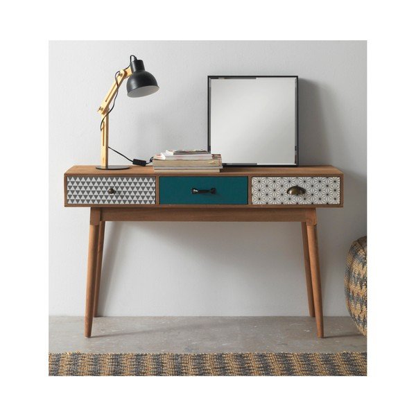 Černá stolní Lampa Geese Wooden-image-2