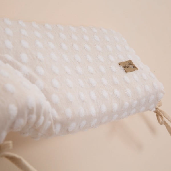 Бежов калъф за матрак за детско легло със смес от памук 170 cm Frosty Almond – Roba-image-3