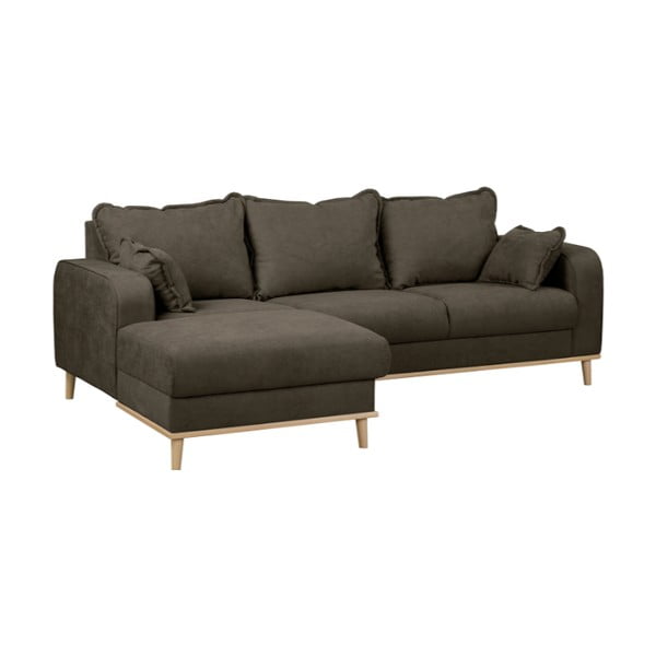 Кафяв ъглов диван (ляв ъгъл) Beata - Ropez-image-2