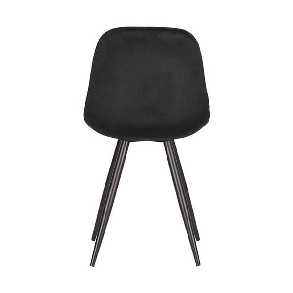 Черни кадифени трапезни столове в комплект от 2 броя Capri - LABEL51-image-4