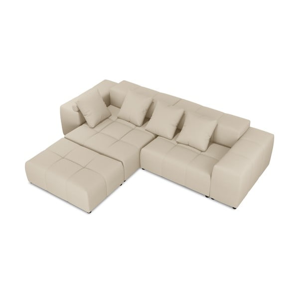 Бежов ъглов диван (променлива) Rome - Cosmopolitan Design-image-3