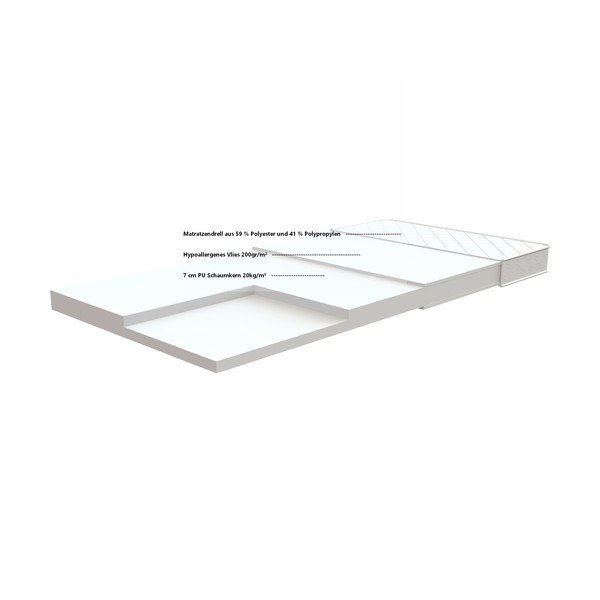Детски матрак от охлаждаща пяна, 90 x 200 cm Basic Cool - Vipack-image-2