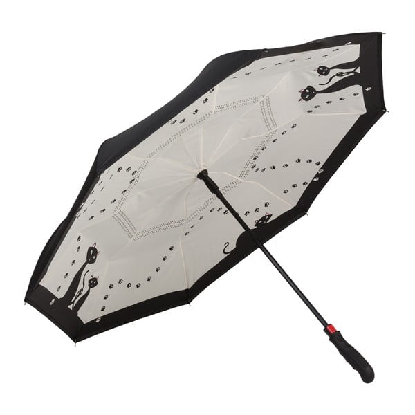 Чадър за голф Black Cats FlicFlac, ø 110 cm - Von Lilienfeld