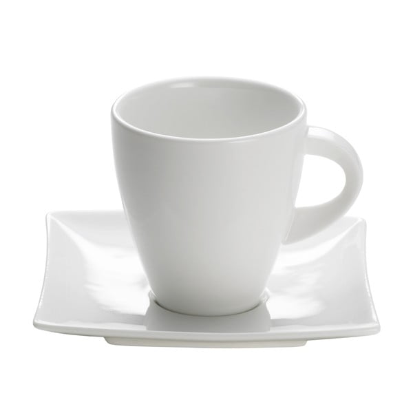 Бяла порцеланова чаша с чинийка East Meets West, 170 ml - Maxwell & Williams
