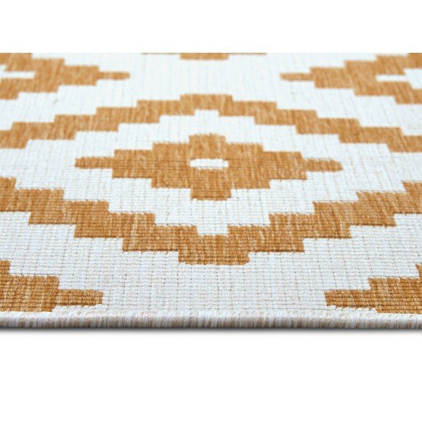 Външен килим в бял цвят и жълта охра 120x170 cm Malta – NORTHRUGS-image-3