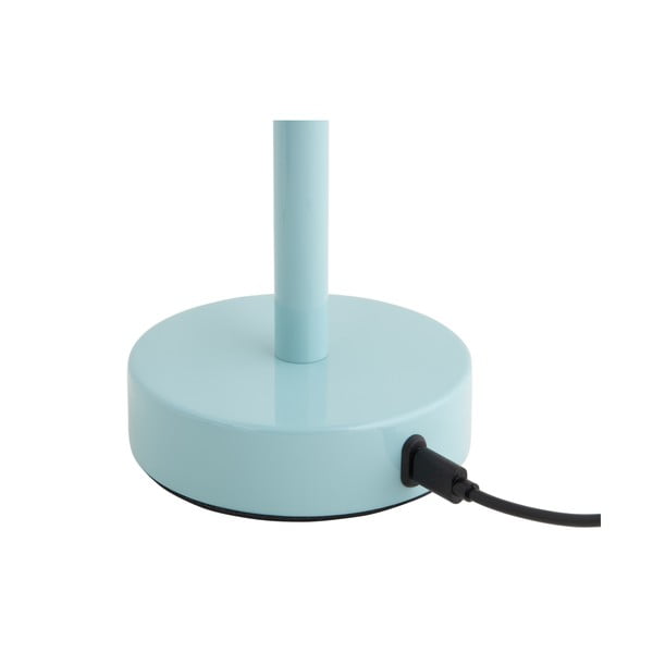 Светлосиня LED настолна лампа с метален абажур (височина 24,5 cm) James – Leitmotiv-image-4