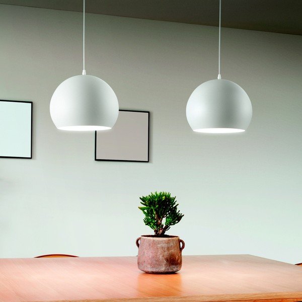 Bílé závěsné svítidlo Evergreen Lights Fahar-image-1