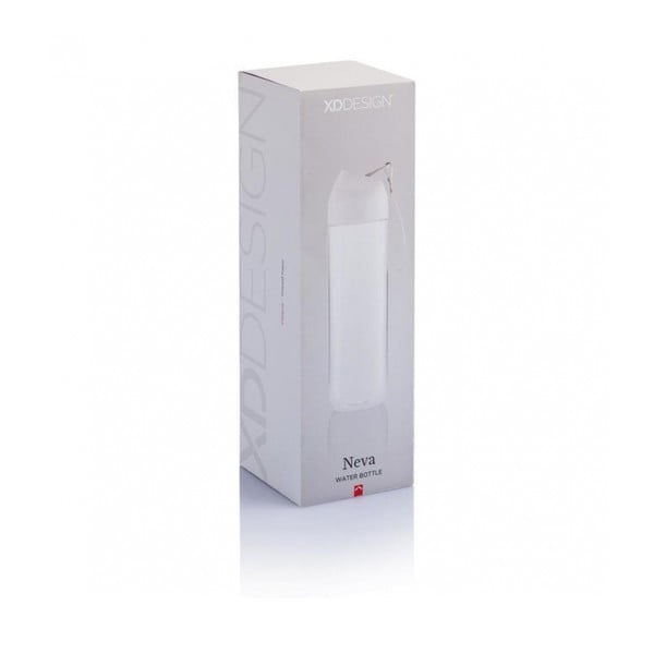 Сиво-бяла бутилка за вода XD Design Neva, 450 ml - XD Design-image-4