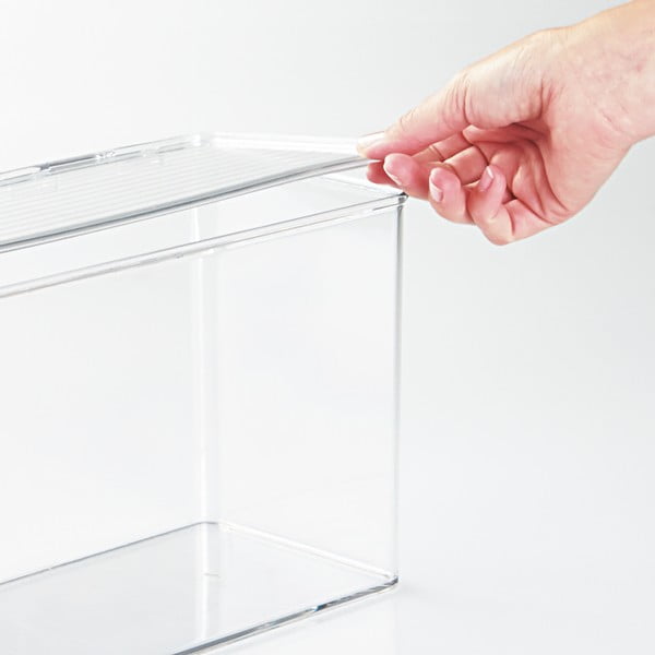 Прозрачна кутия за съхранение с капак , 14,5 x 34 cm Binz - iDesign-image-1