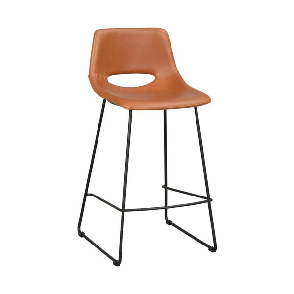 Кафяви бар столове в цвят коняк в комплект от 2 броя 89 cm Manning - Rowico