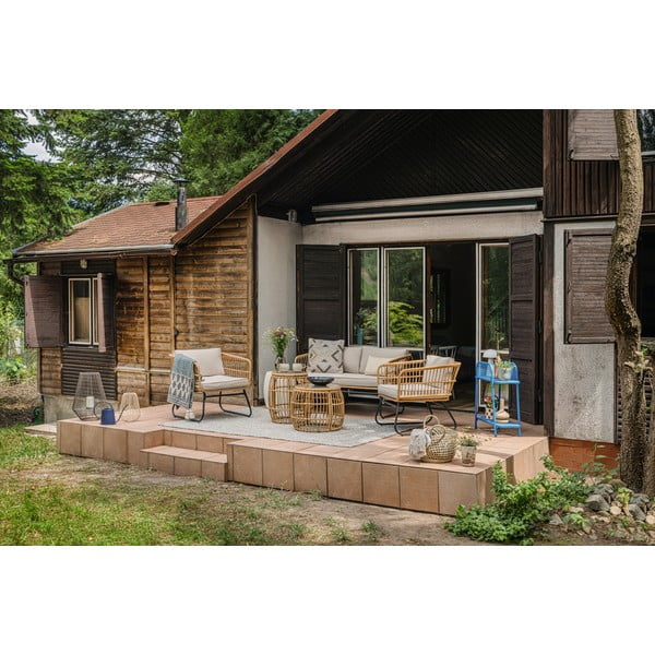 Кръгла градинска маса от изкуствен ратан ø 55,5 cm Vistdal - Bonami Essentials-image-3