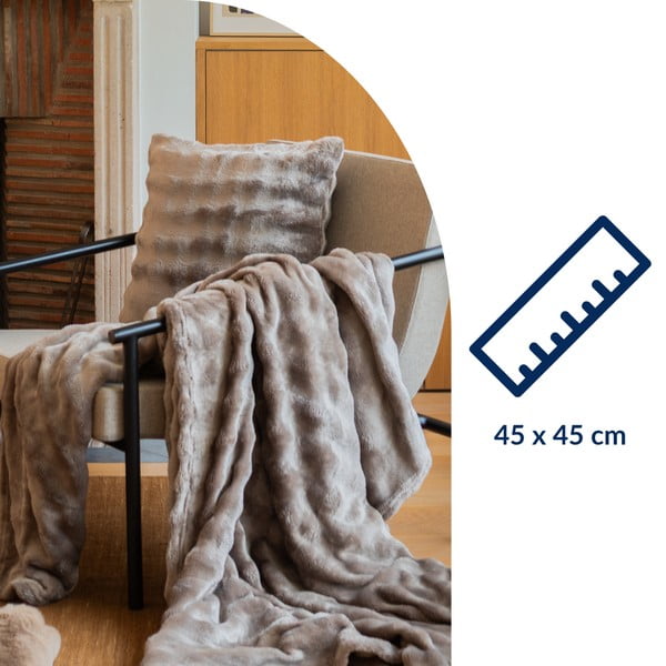 Декоративна възглавница от микроплюш 45x45 cm Wave – Tiseco Home Studio-image-4