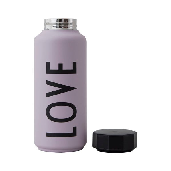 Лилава термобутилка , 500 ml Love - Design Letters-image-1