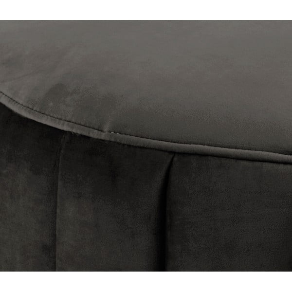 Кафяво-сив кадифен пуф , ⌀ 60 cm Doria - Actona-image-1