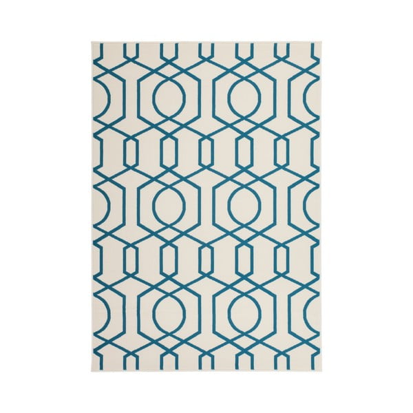 Modro-šedý koberec Kayoom Stella 400 Blue, 120 x 170 cm