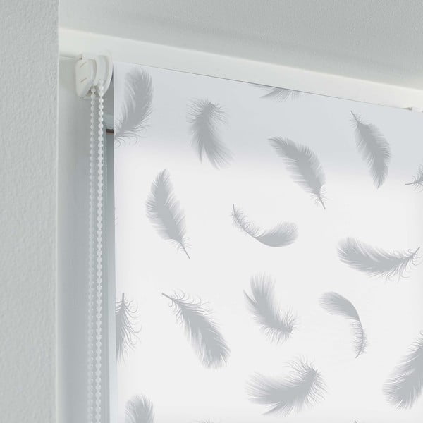 Бяла текстилна ролетна щора 60x90 cm Envolea – douceur d'intérieur-image-1