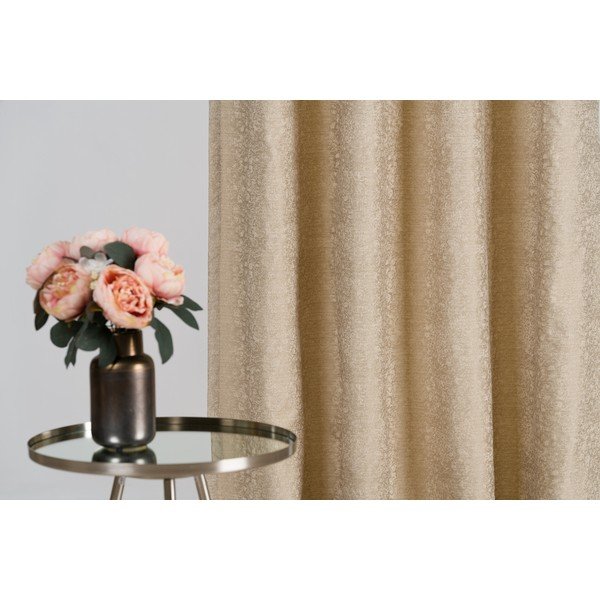 Бежово перде от жакард 140x260 cm Marciano – Mendola Fabrics-image-3