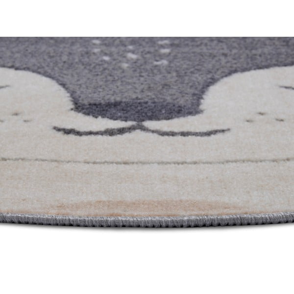 Сив детски килим ø 140 cm Fox - Hanse Home-image-1