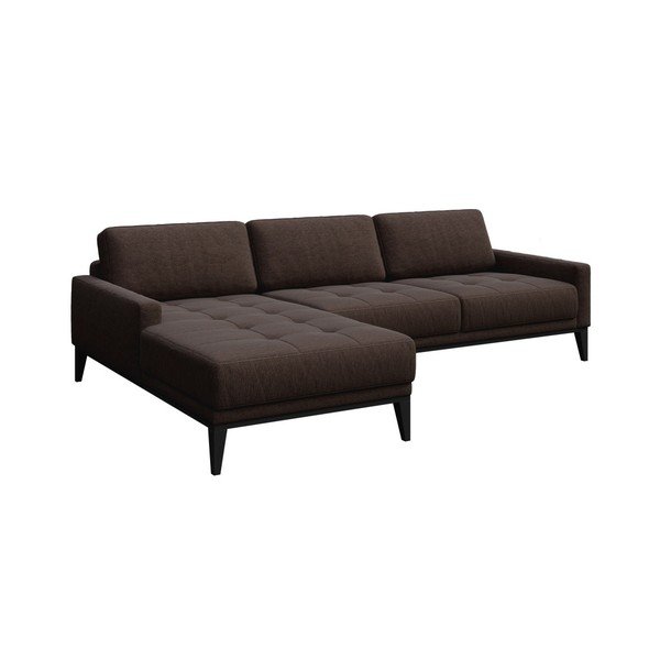 Hnědá rohová pohovka MESONICA Musso Tufted, levý roh-image-2