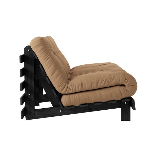 Кафяв разтегателен диван 140 cm Roots - Karup Design-image-4