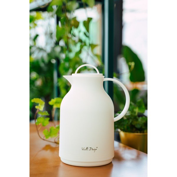 Бял термос , 1 л - Vialli Design-image-1