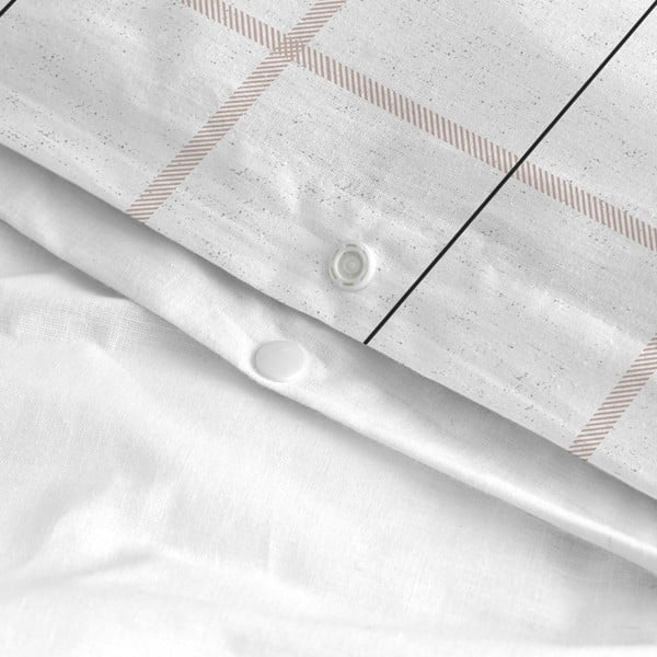 Памучна завивка Тартан, 200 x 200 cm Nordica - Blanc-image-4