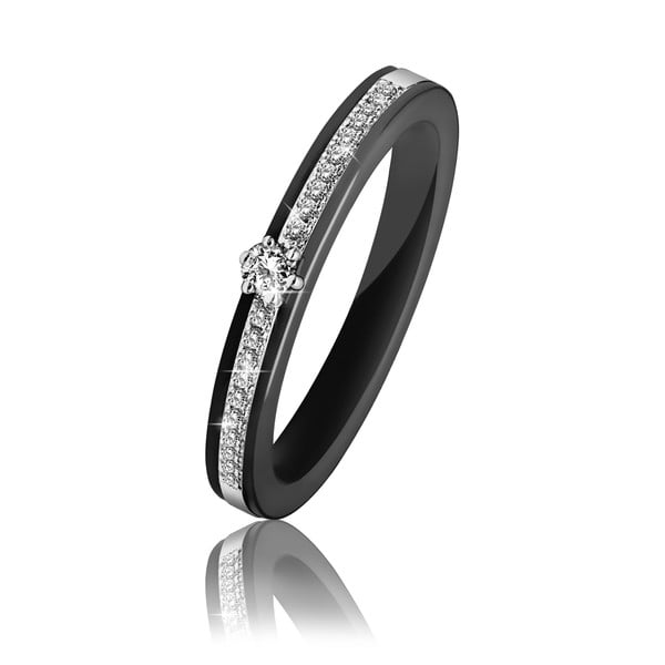 Prsten s krystaly Swarovski® GemSeller Stephanie, velikost 54
