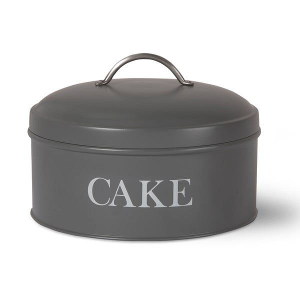 Šedý box na dort Garden Trading Cake, ø 24,5 cm