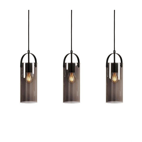 Черна висяща лампа за таван , 3 крушки Glory - Markslöjd-image-2