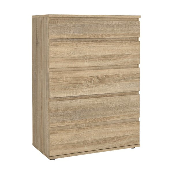 Висок скрин от декор от дъб  естествен 77x107 cm Nova – Tvilum-image-2