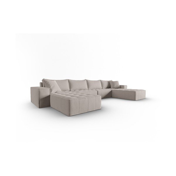 Светлосив ъглов диван Mike - Micadoni Home-image-2