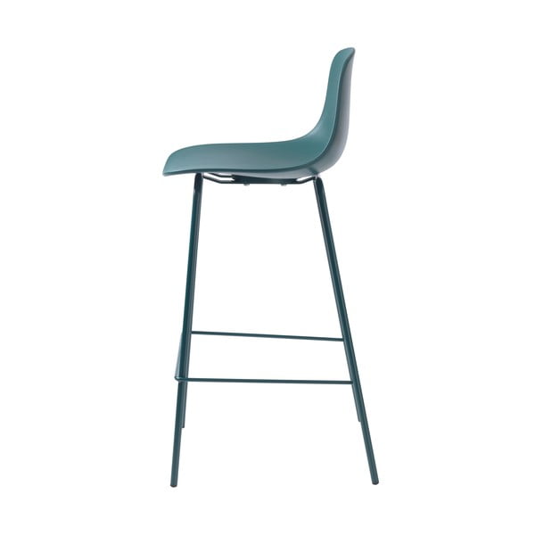 Пластмасов бар стол в петролен цвят (височина на седалката 67,5 cm) Whitby – Unique Furniture-image-4