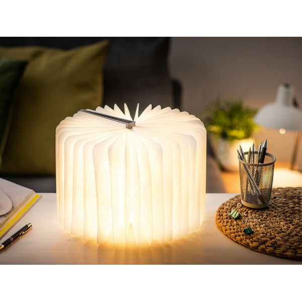 Сива светлинна декорация с USB Booklight – Gingko-image-4
