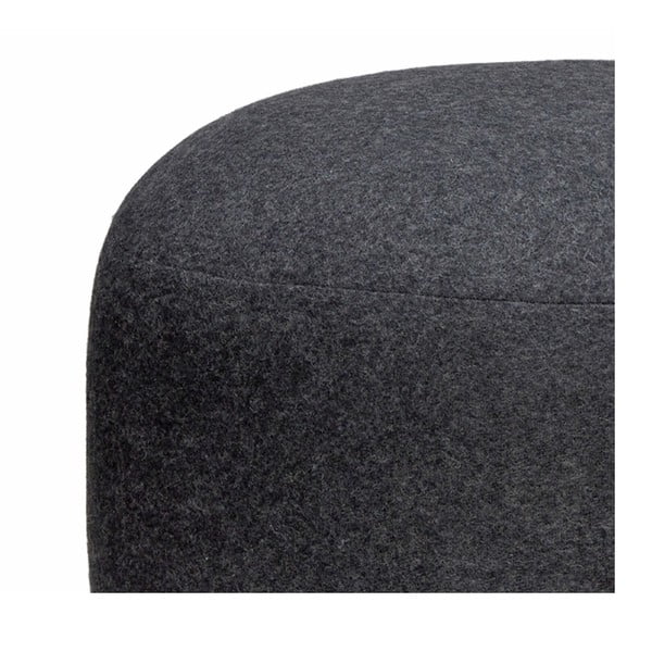 Черен пуф Gudmund, ø 75 cm Mochi - Hübsch-image-2