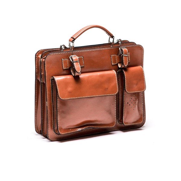 Kožená kabelka Luisa Vanini 305 Cognac-image-2