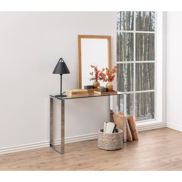Конзолна маса в сребристо 110x40 cm Katrine - Actona-image-1