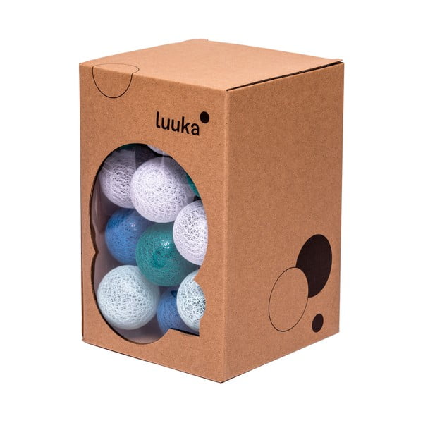 Тюркоазена светлинна верига на батерии с LED крушки , 30 лампички - LUKKA-image-2