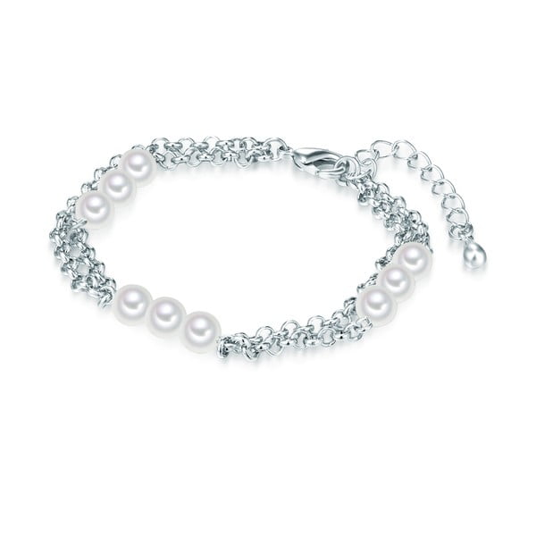 Perlový náramek Nova Pearls Copenhagen Chloé, délka 17 - 20 cm