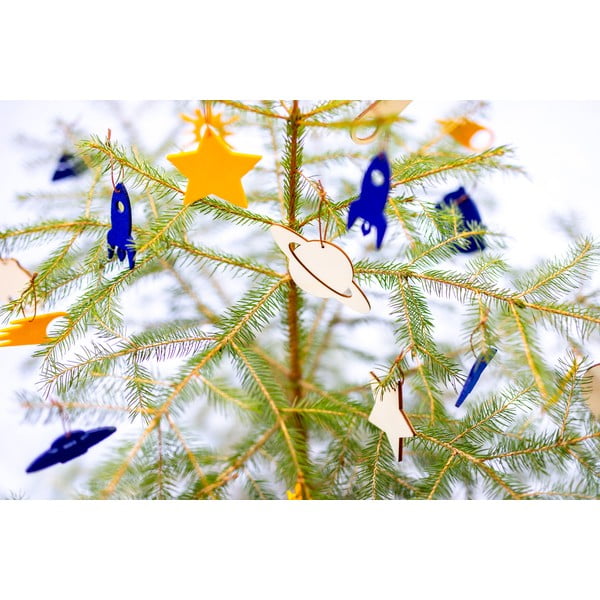 Комплект от 8 дървени коледни декорации Medium - Spira-image-4